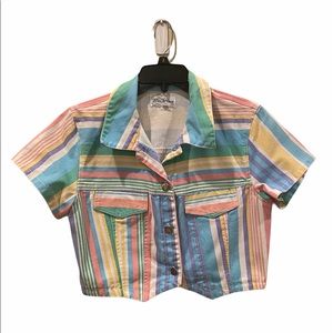 Vintage Paris Blues Denim Top